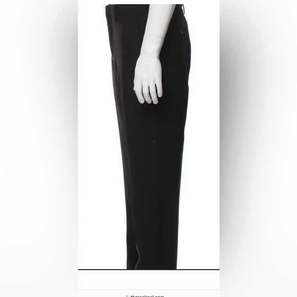 Coach Dress Wool Suit Pants Black Unhemmed - Picture 5 of 8